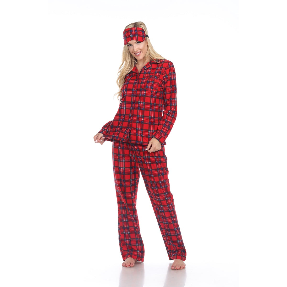  White Mark Women's Three Piece Pajama Set - XL - Bonton