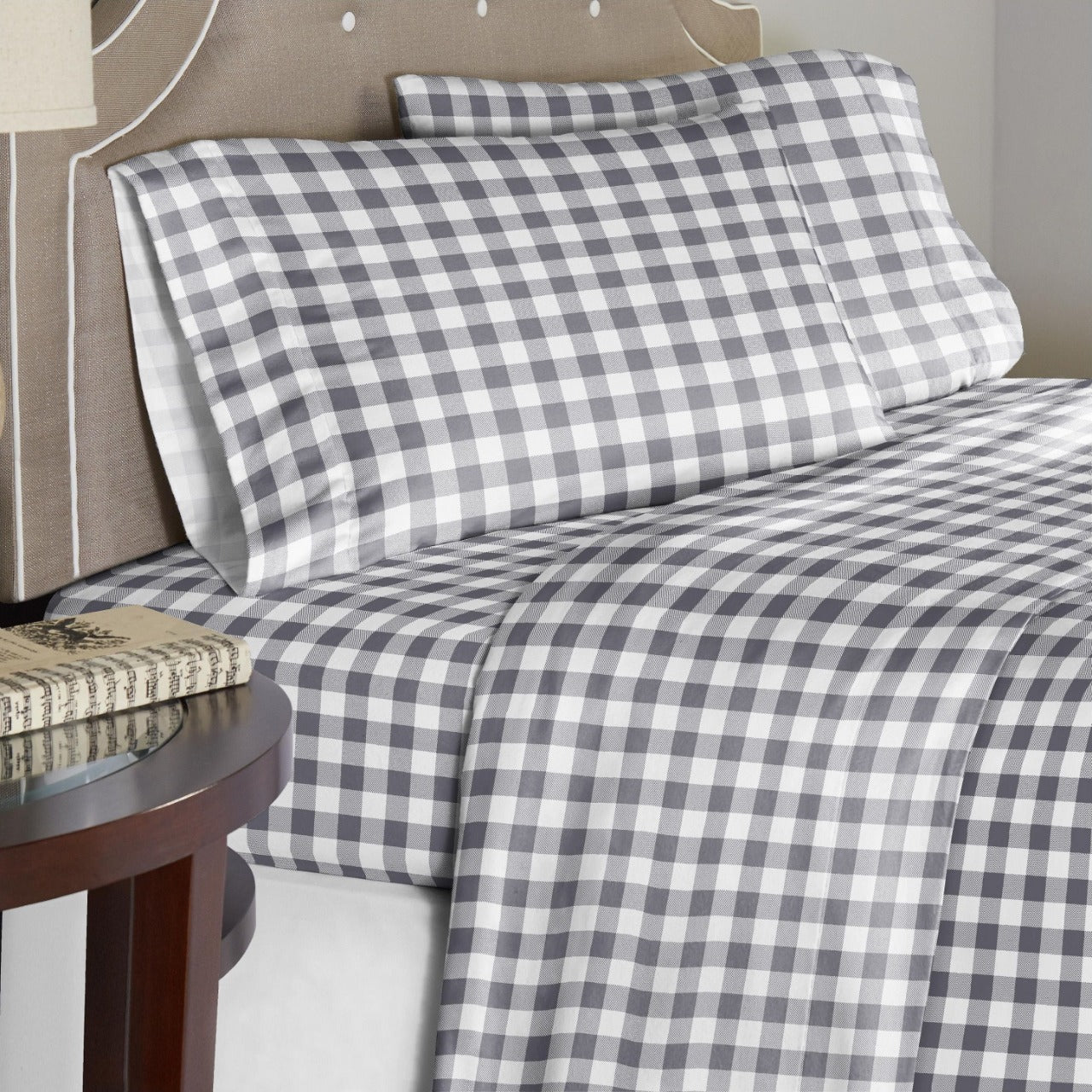  Pointehaven Winter Print Flannel Sheet Sets - Aztec - Bonton