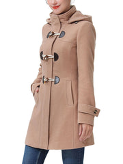 Women's Ava Toggle Hooded Duffle Wool Coat