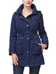 Women's Jamie Water-Resistant Hooded Zip-Out Lined Anorak