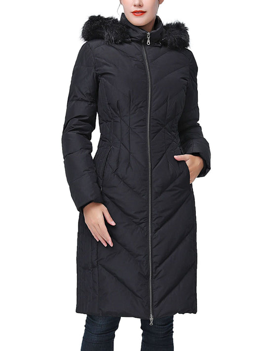 Women's Marlene Water-Resistant Hooded Long Down Coat