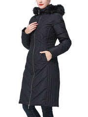 Women's Marlene Water-Resistant Hooded Long Down Coat