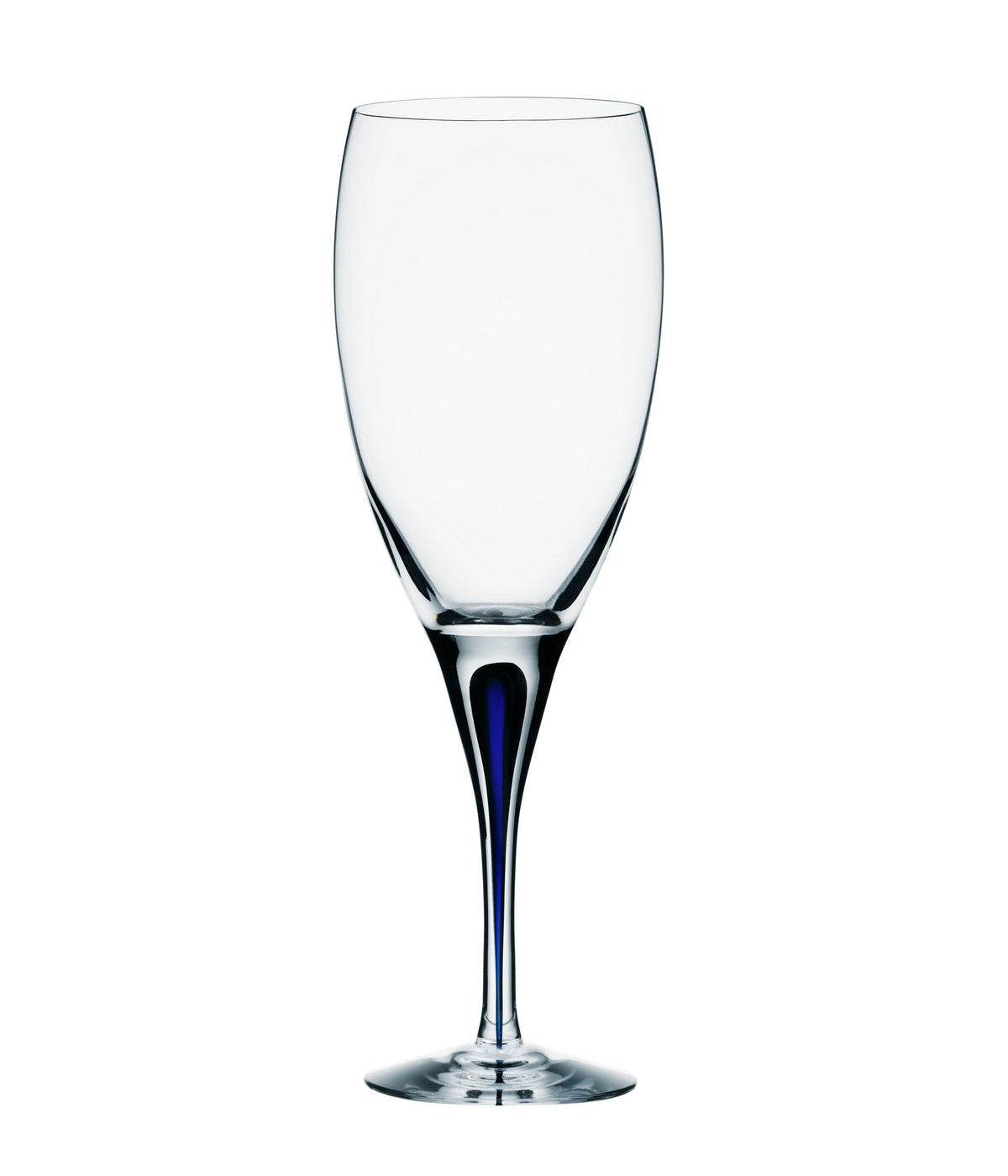  Orrefors Intermezzo Blue Claret - Clear/ Blue Teardrop - Bonton