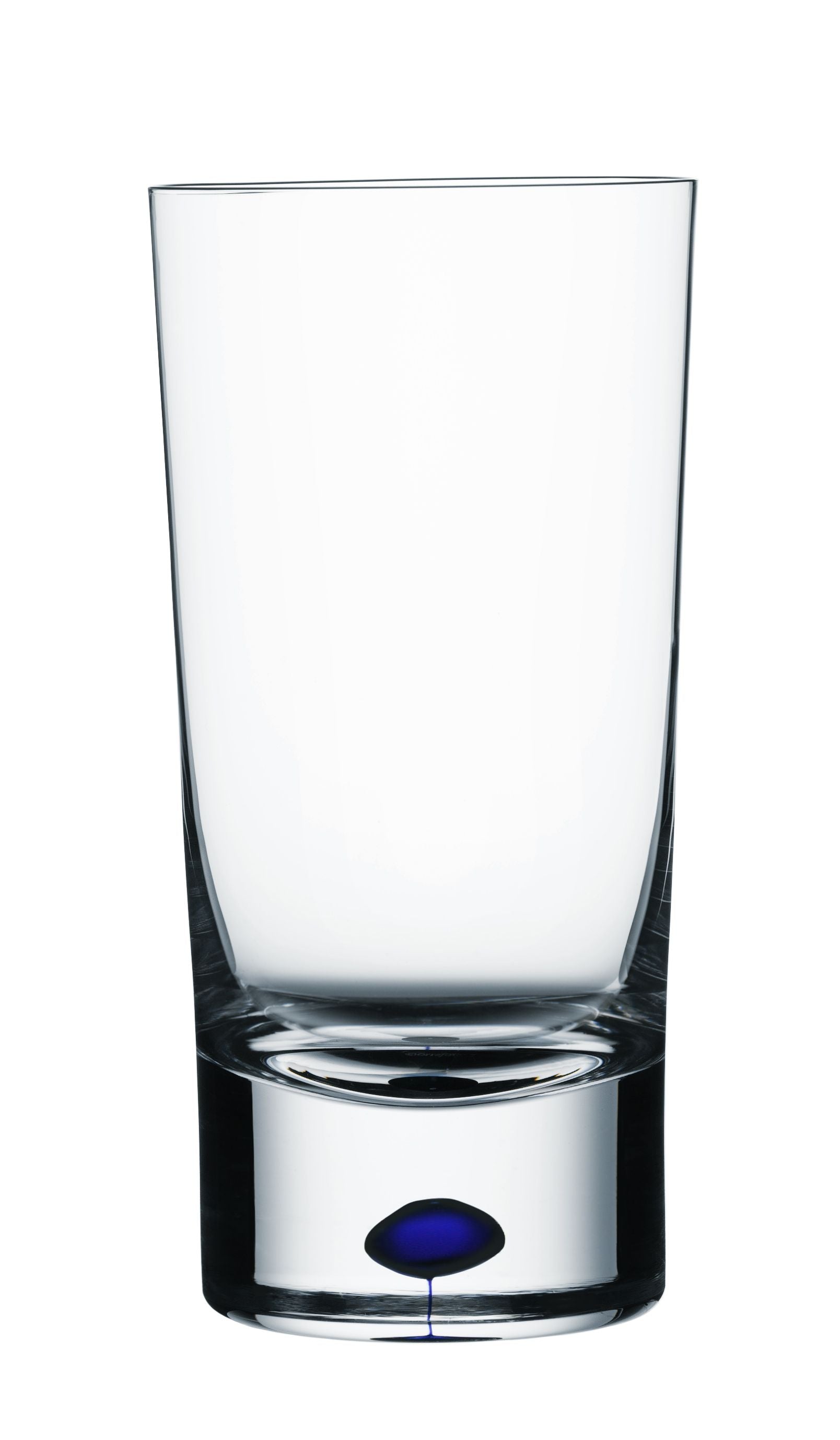  Orrefors Intermezzo Tumbler - Clear/ Blue Teardrop - Bonton