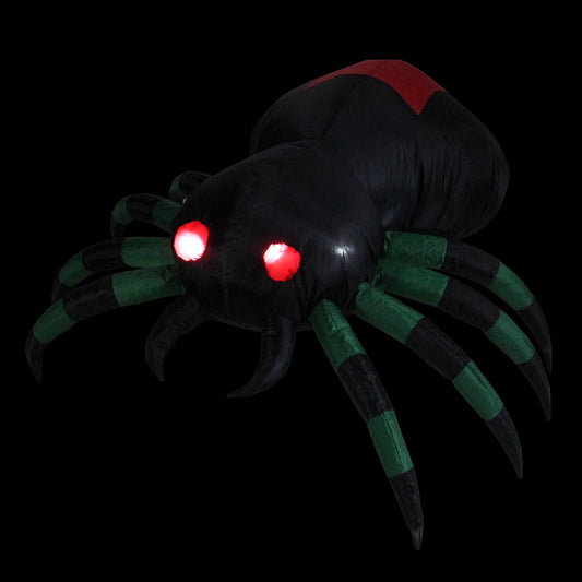 LED Lighted Inflatable Spider Outdoor Halloween Decoration - 3.5'