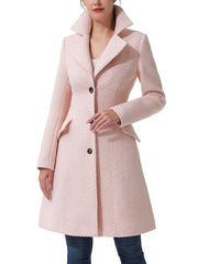 Women's Ann Fit & Flare Boucle Wool Coat