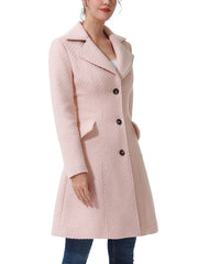 Women's Ann Fit & Flare Boucle Wool Coat