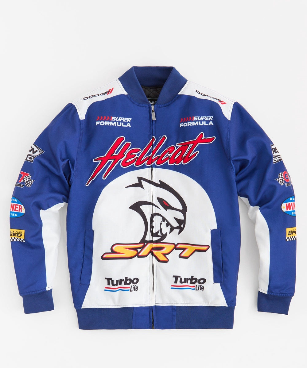  Reason Clothing Dodge Hellcat Racing Jacket - Blue - BLUE - Bonton