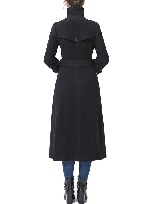 Women's Ela Full Length Long Wool Trench Coat