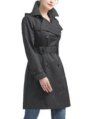 Women's Emma Water-Resistant Hooded Trench Coat