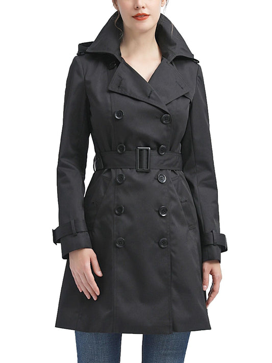 Women's Alexa Water-Resistant Classic Hooded Trench Coat