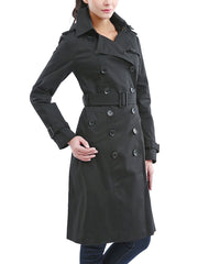 Women's Chloe Water-Resistant Classic Hooded Long Trench Coat