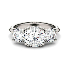 Charles & Colvard 3.10cttw Moissanite Three Stone Ring