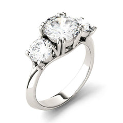 Charles & Colvard 3.10cttw Moissanite Three Stone Ring