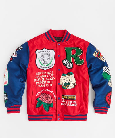 Captain Varsity Jacket - Red