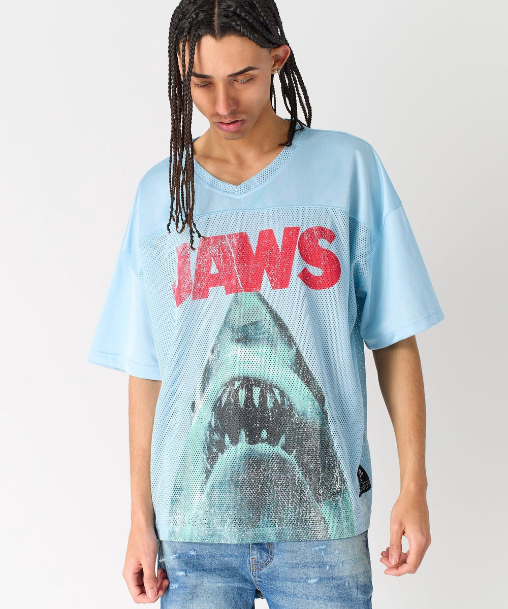  Reason Clothing Jaws Football Jersey - Light Blue - LIGHT BLUE - Bonton