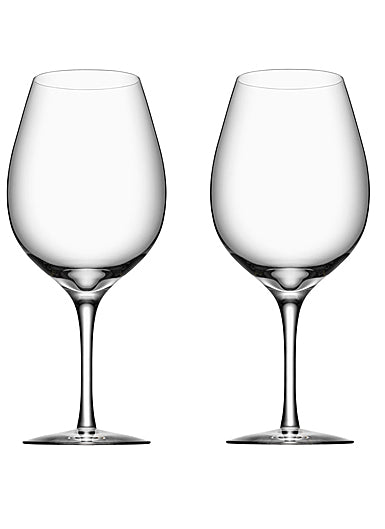  Orrefors More Wine Glass Pair - Clear - Bonton