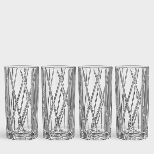 City Highball Glass 4 Piece Set