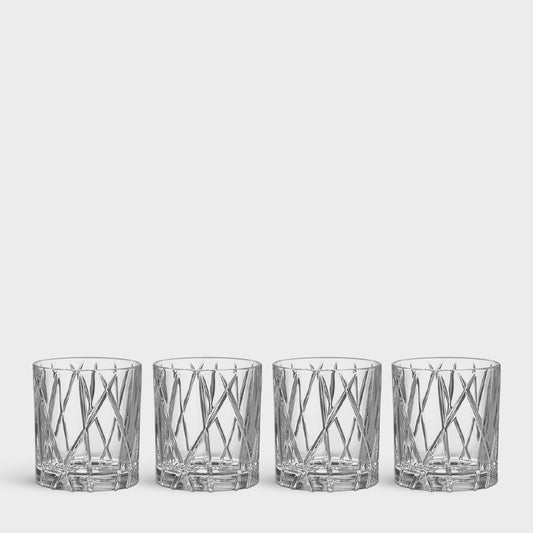 City Old Fashion Glass Set of 4