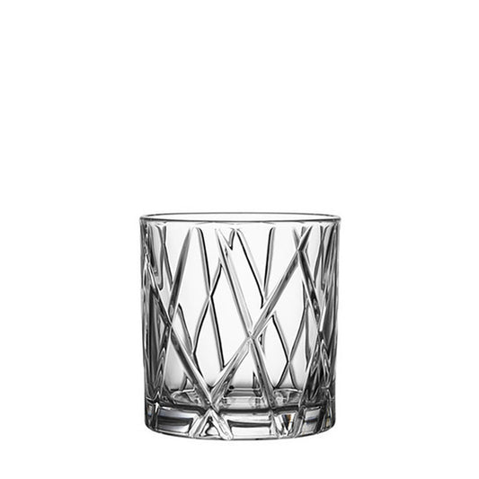 City Double Old Fashion Glass 4 Piece Set