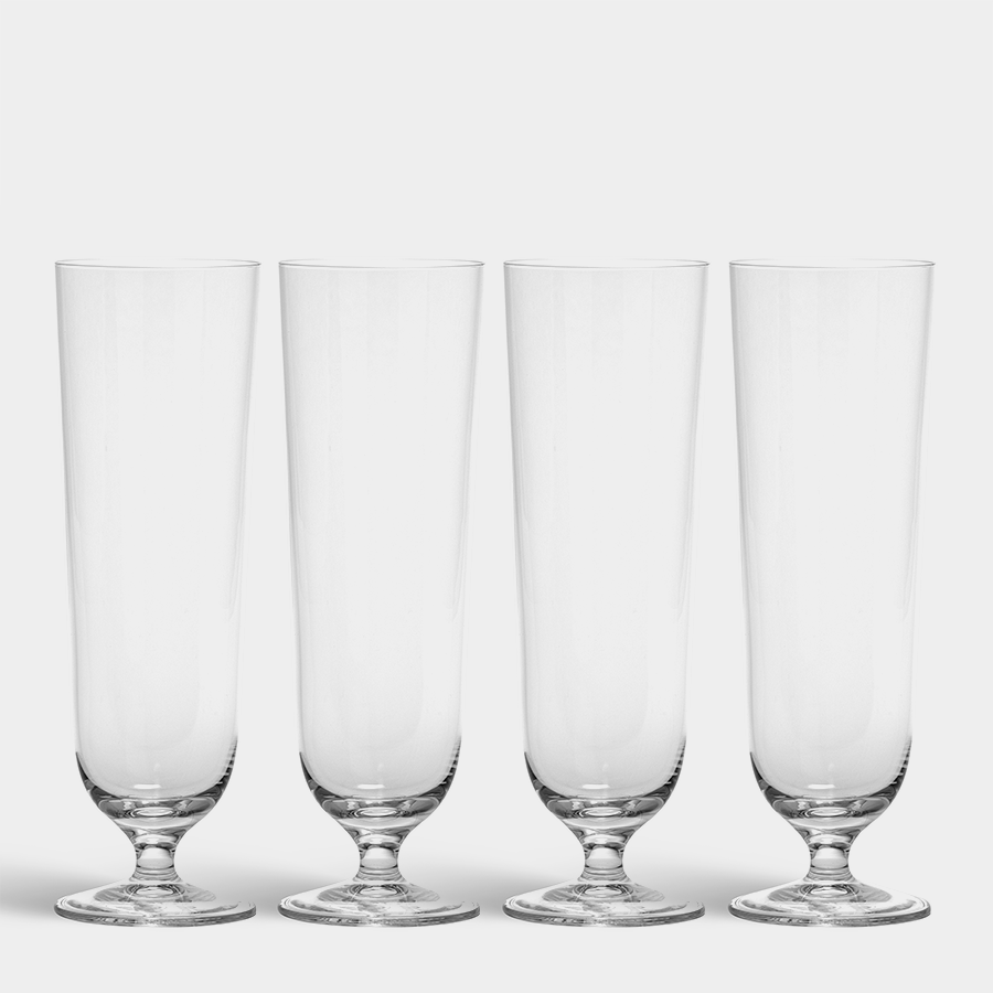  Orrefors Beer Pils 4 Piece Set - Clear - Bonton