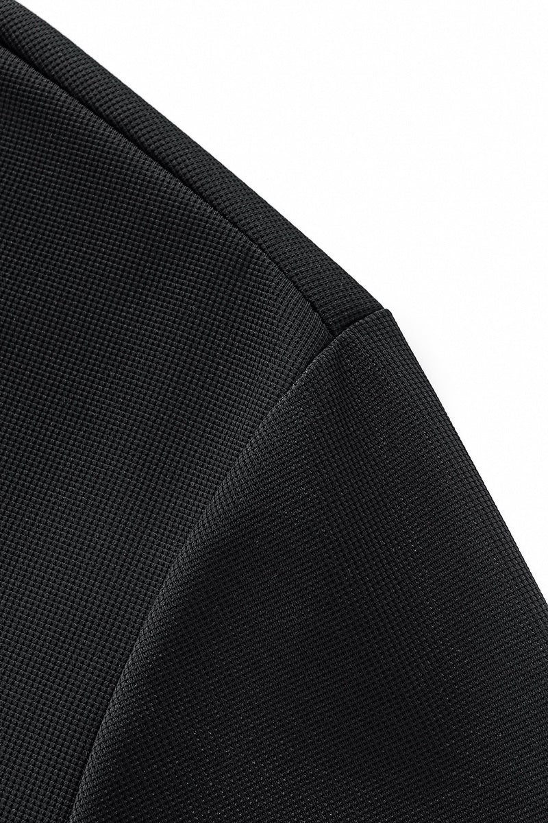  Barocco Stride Contrast Collar Polo BLACK - BLACK - Bonton
