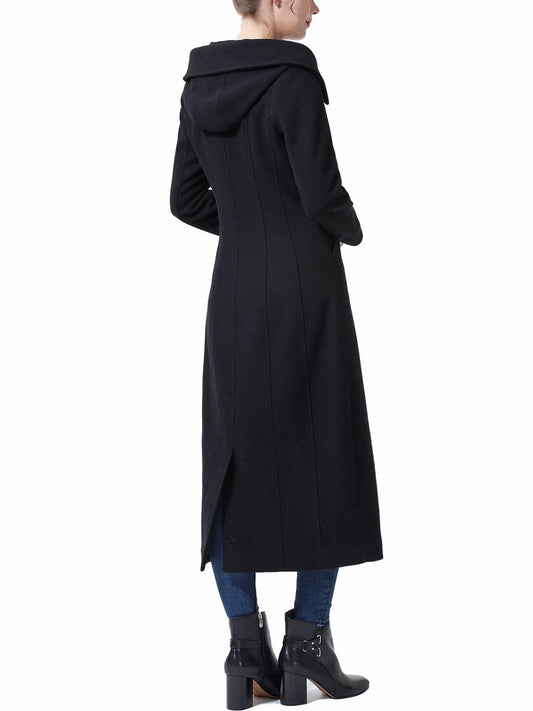 Women's Kai Hooded Full Length Long Wool Coat