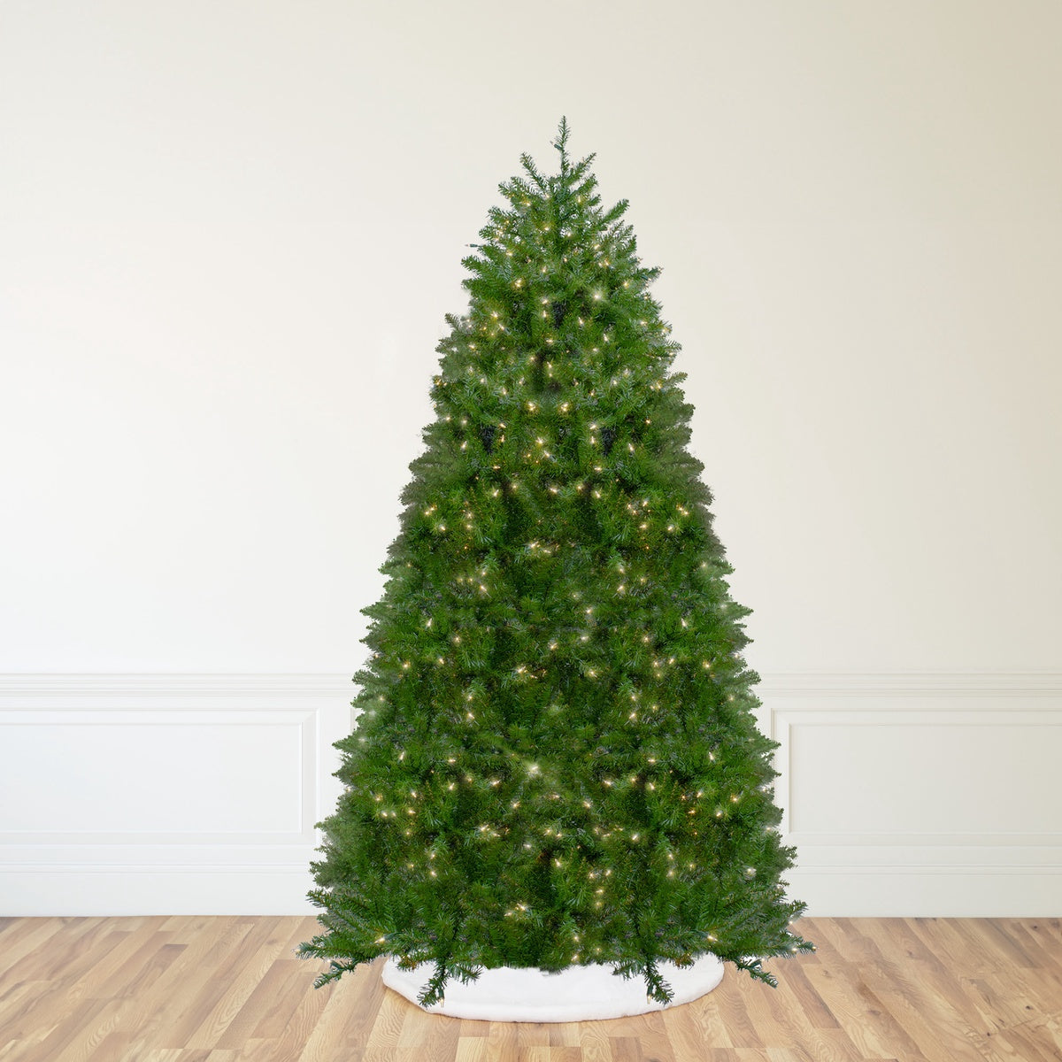  Northlight Pre-Lit Full Northern Pine Artificial Commercial Christmas Tree - 14' - Clear Lights - Default Title - Bonton