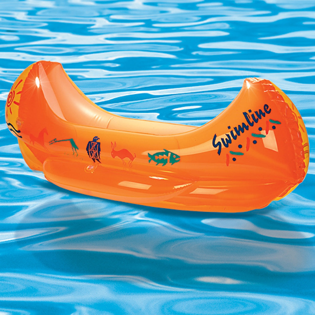  Swimline Inflatable Kiddy Canoe Swimming Pool Float - 48