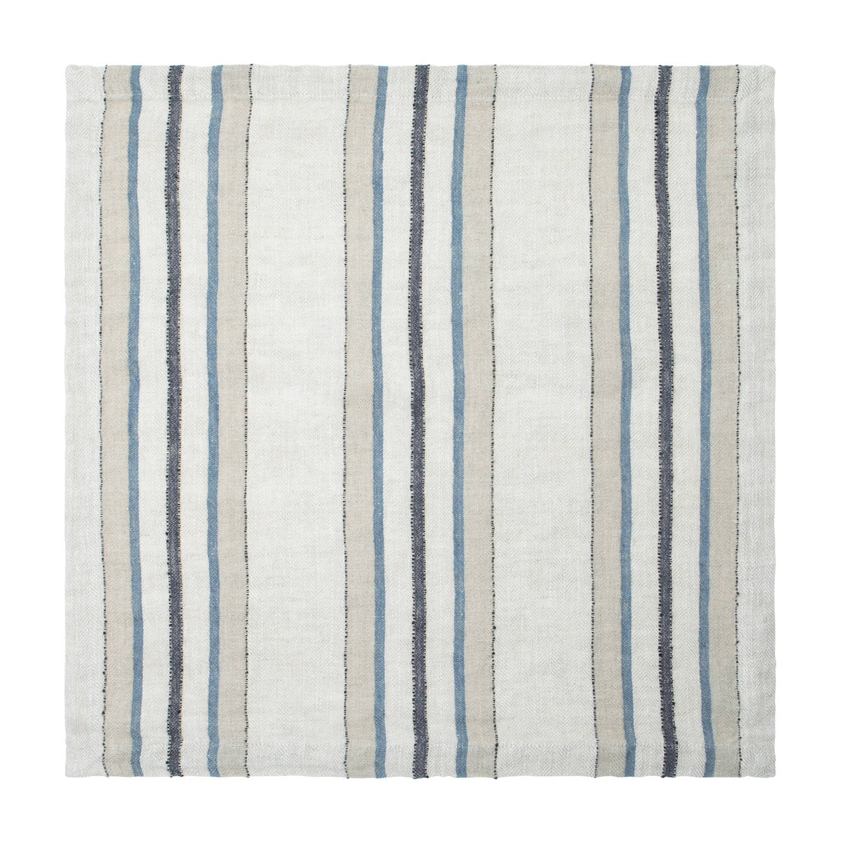  Caravan Trio Stripe Napkins 20x20 - Set of 4 - Natural Olive - Bonton