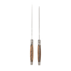 Laguiole Olive Wood Carving Knife and Fork Set