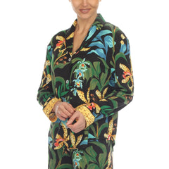 Women's Two Piece Wildflower Print Pajama Set