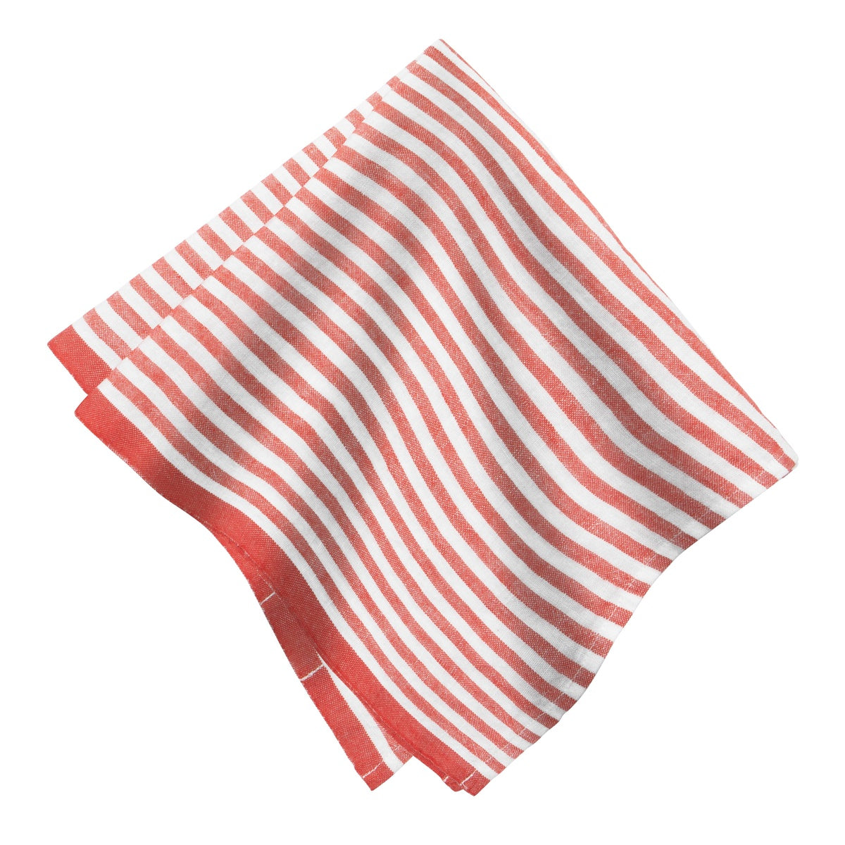  Caravan Ticking Stripe Napkin 20x20 - Set of 4 - Basil - Bonton