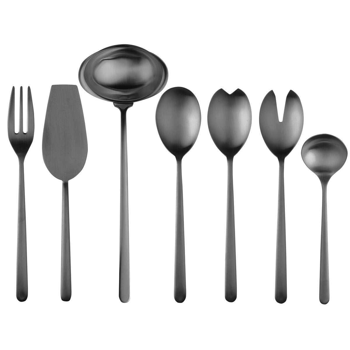  Mepra Linea Serving Set - Ice Black Gold - Bonton