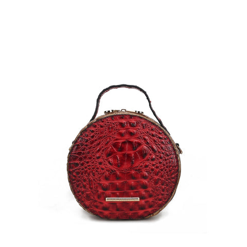Ynnari Croc Round Crossbody Bag