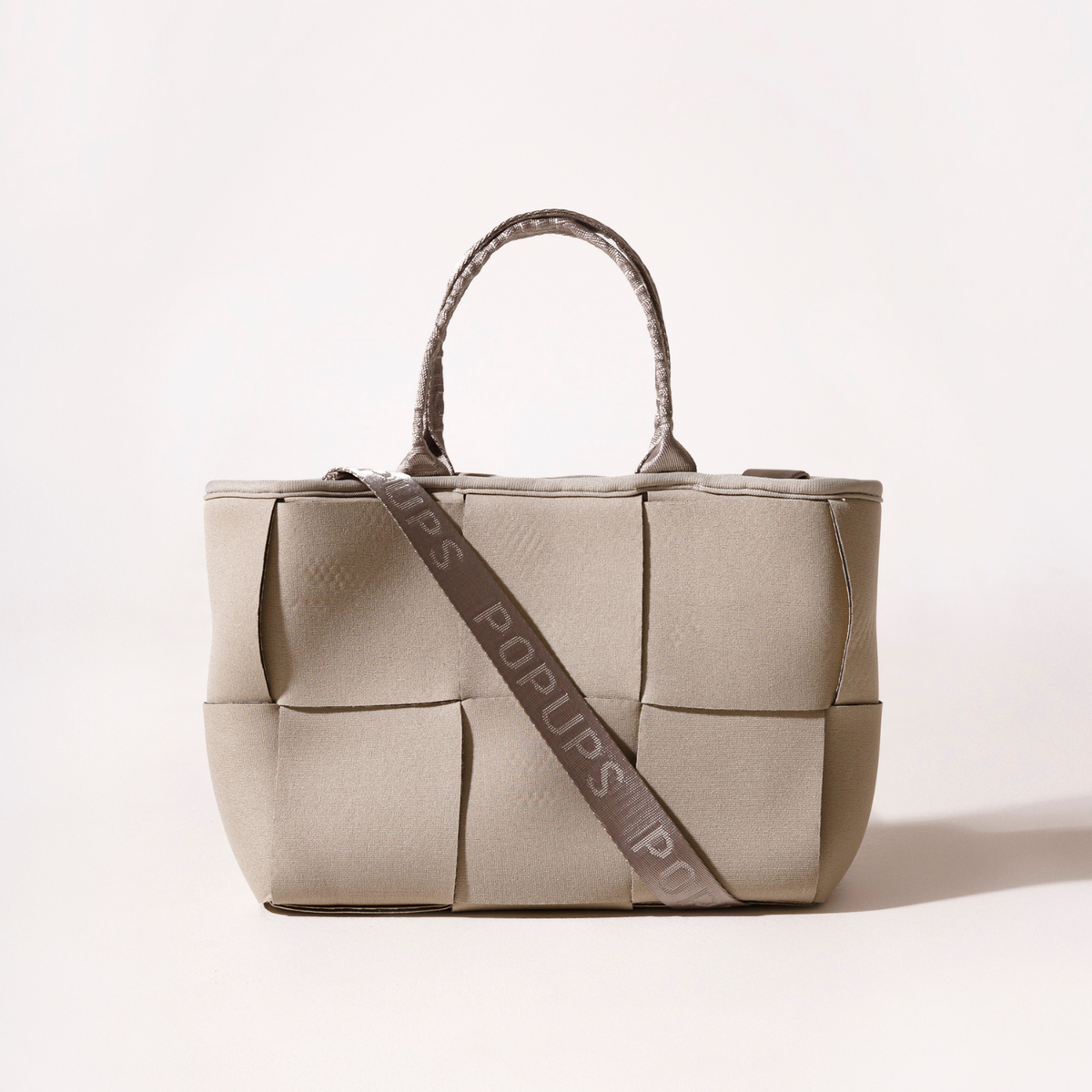  Pop Ups Brand Mini Icon Tote Taupe - Default Title - Bonton