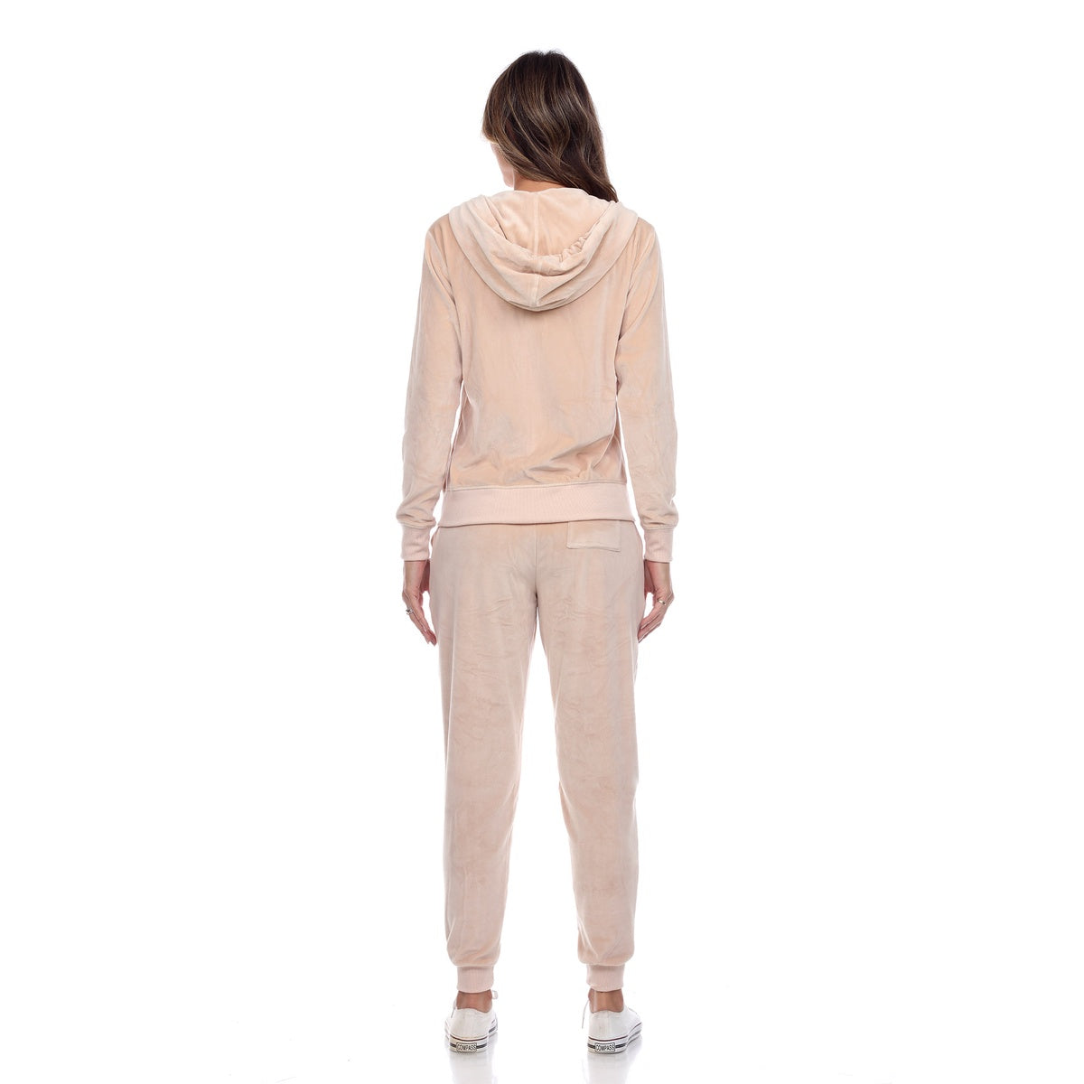  White Mark Women's 2 Piece Velour Tracksuit Set - S - Bonton