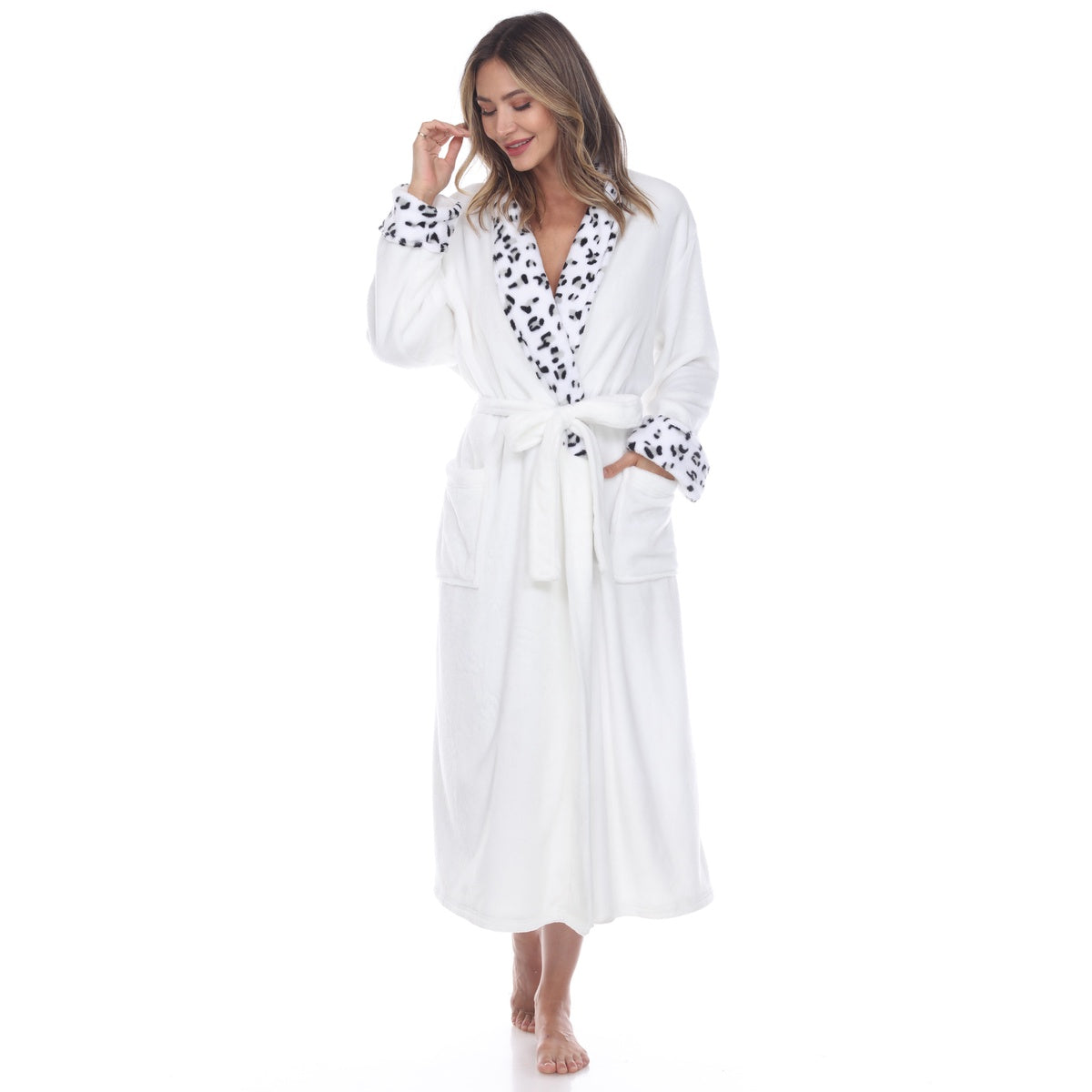  White Mark Women's Cozy Lounge Robe - 2XL/3XL - Bonton