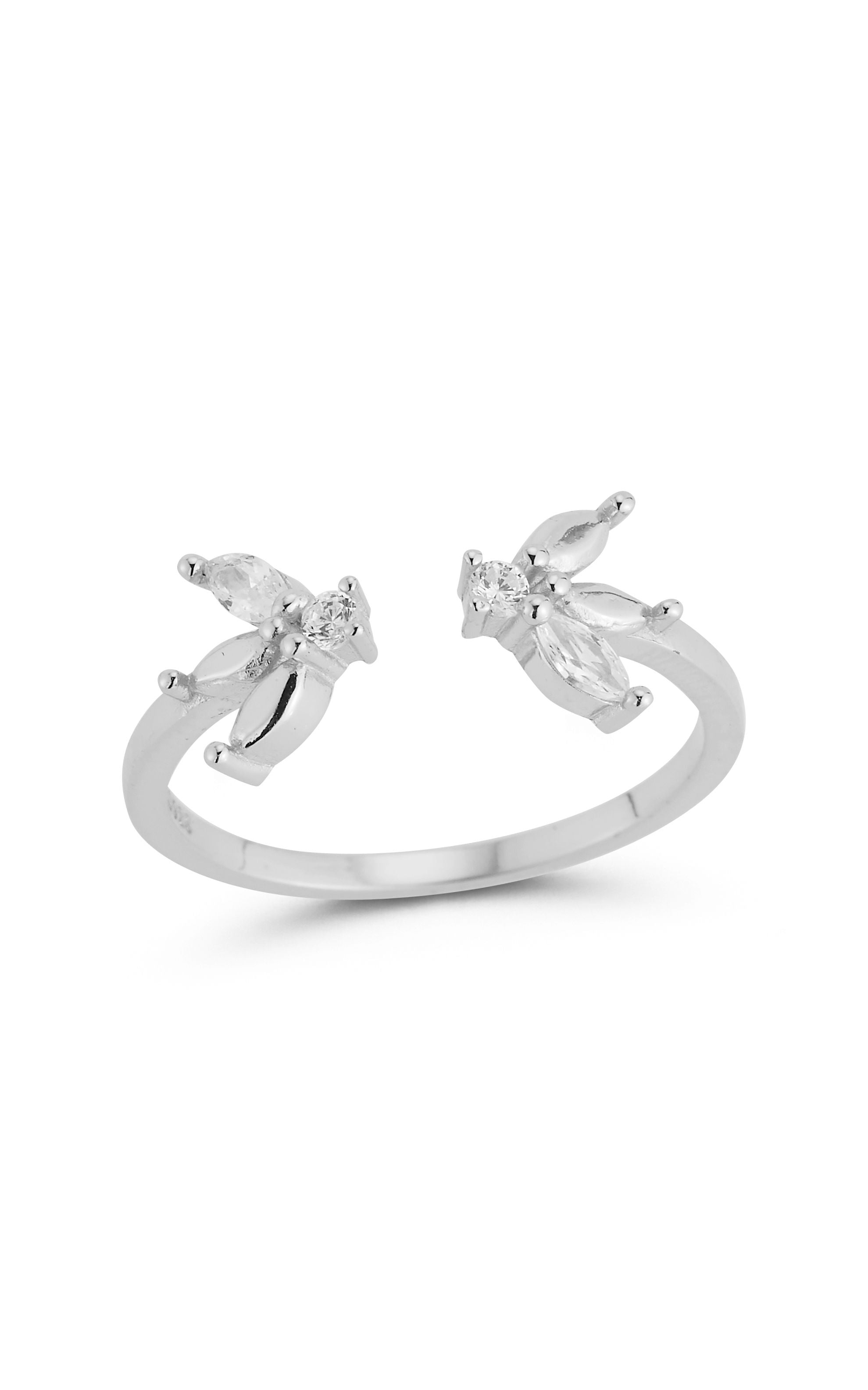  Relativity Open Leaf Ring 2 - Silver - Bonton