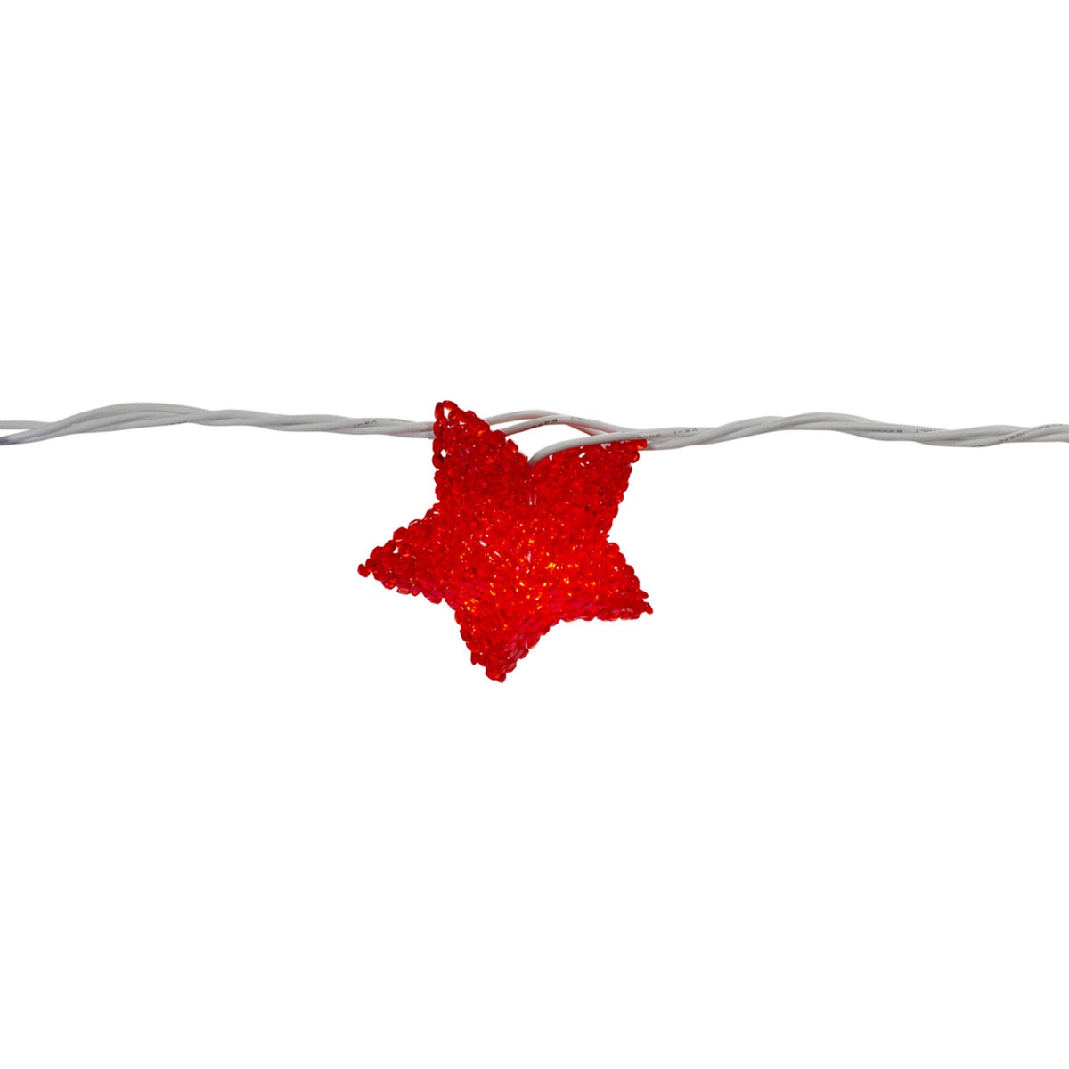  Northlight Patriotic Star String Light Set - 5.25' - White Wire - Red  White and Blue - 10ct - Default Title - Bonton