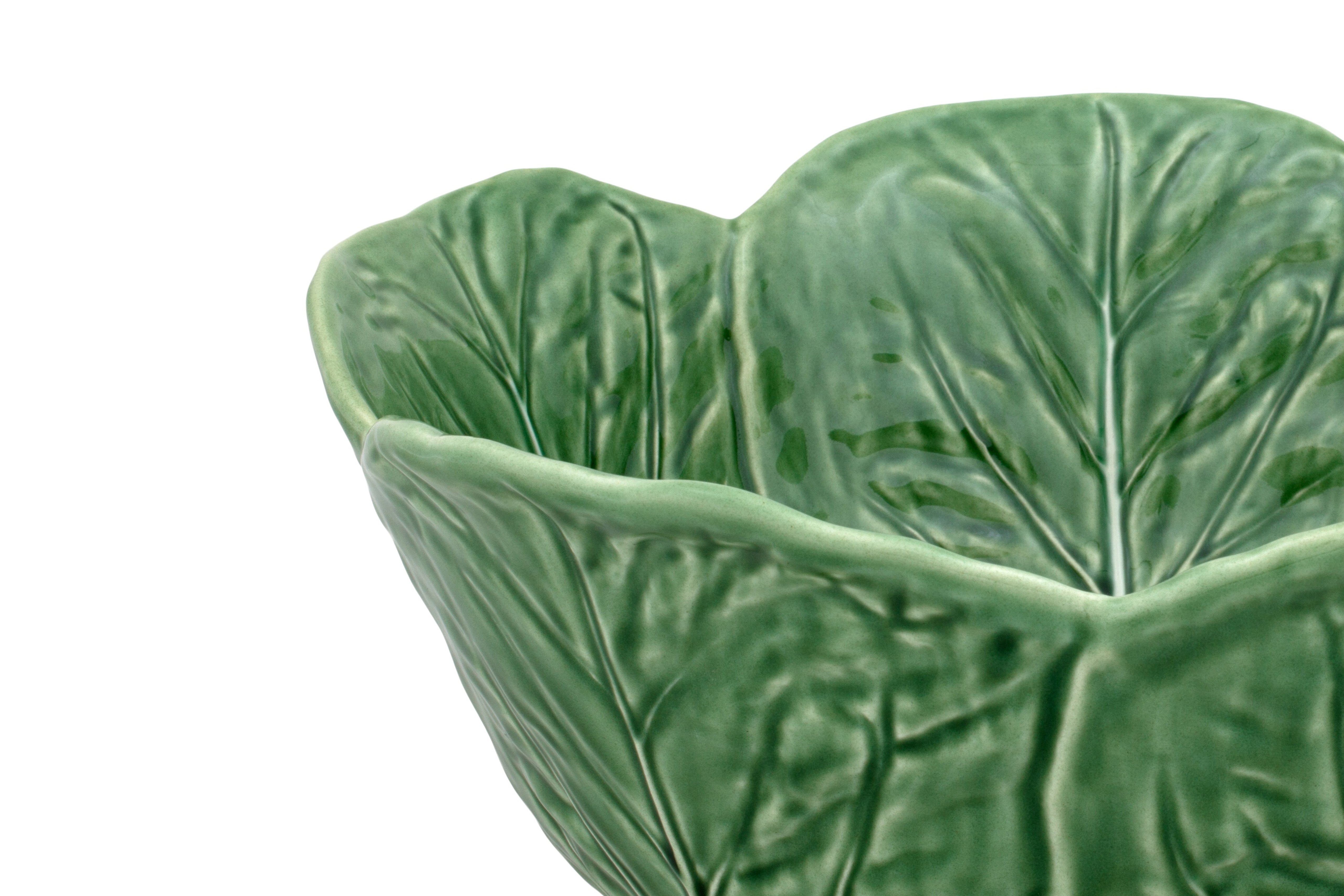  Bordallo Pinheiro Cabbage Tall Salad Bowl - Green - Bonton