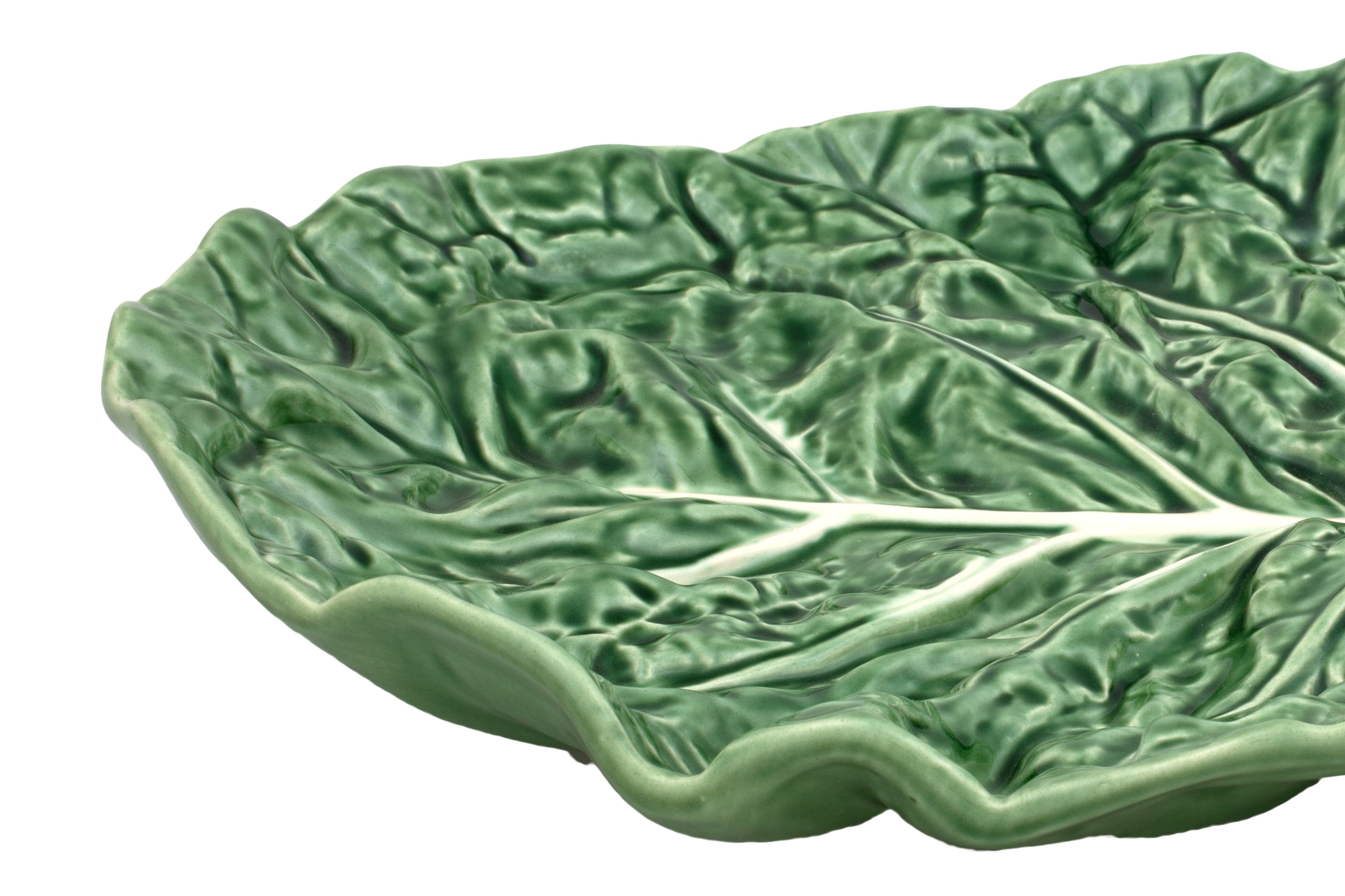  Bordallo Pinheiro Cabbage Fruit Platter - Green - Bonton