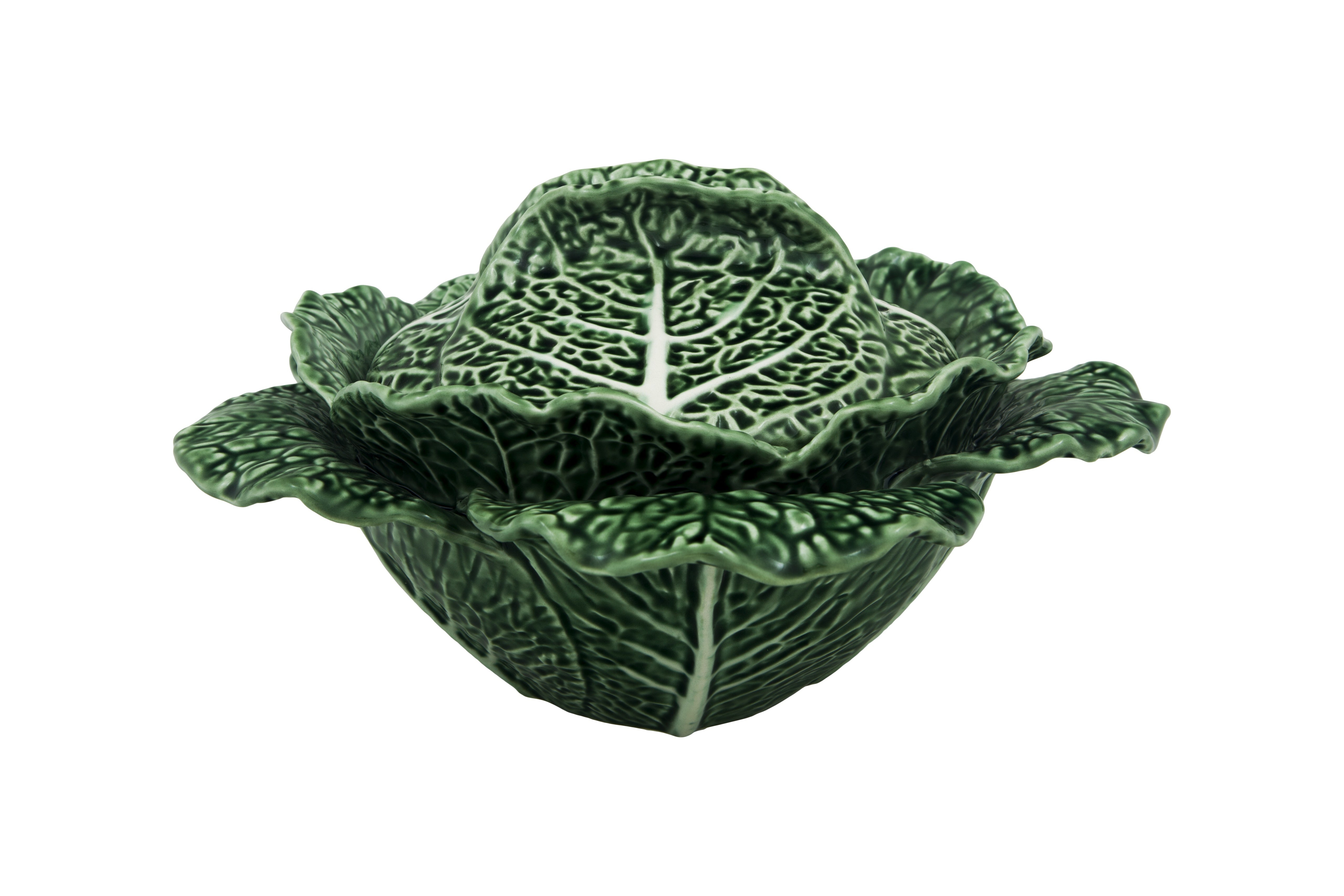  Bordallo Pinheiro Cabbage Medium Tureen - Green - Bonton