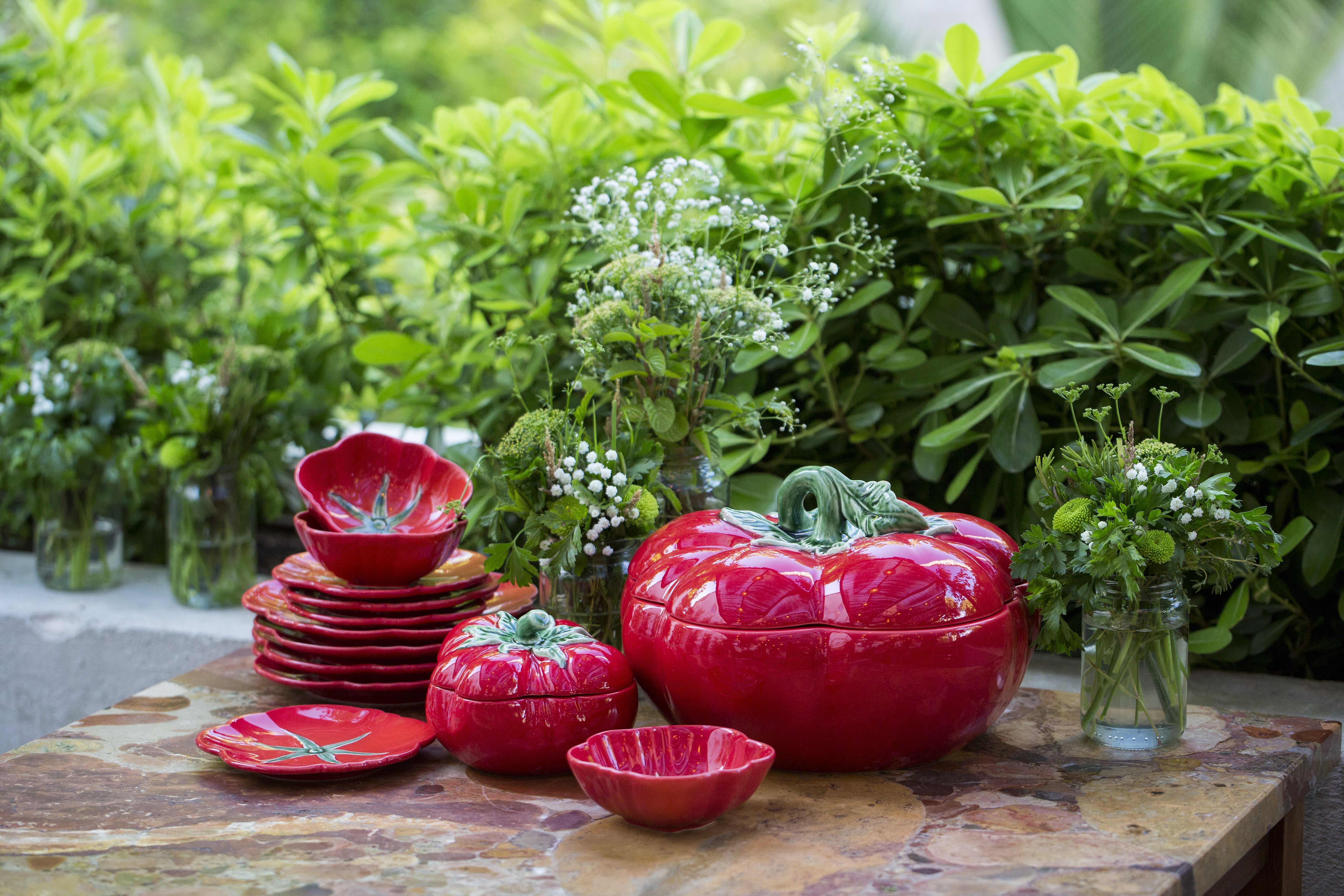  Bordallo Pinheiro Tomato Tureen - Red - Bonton