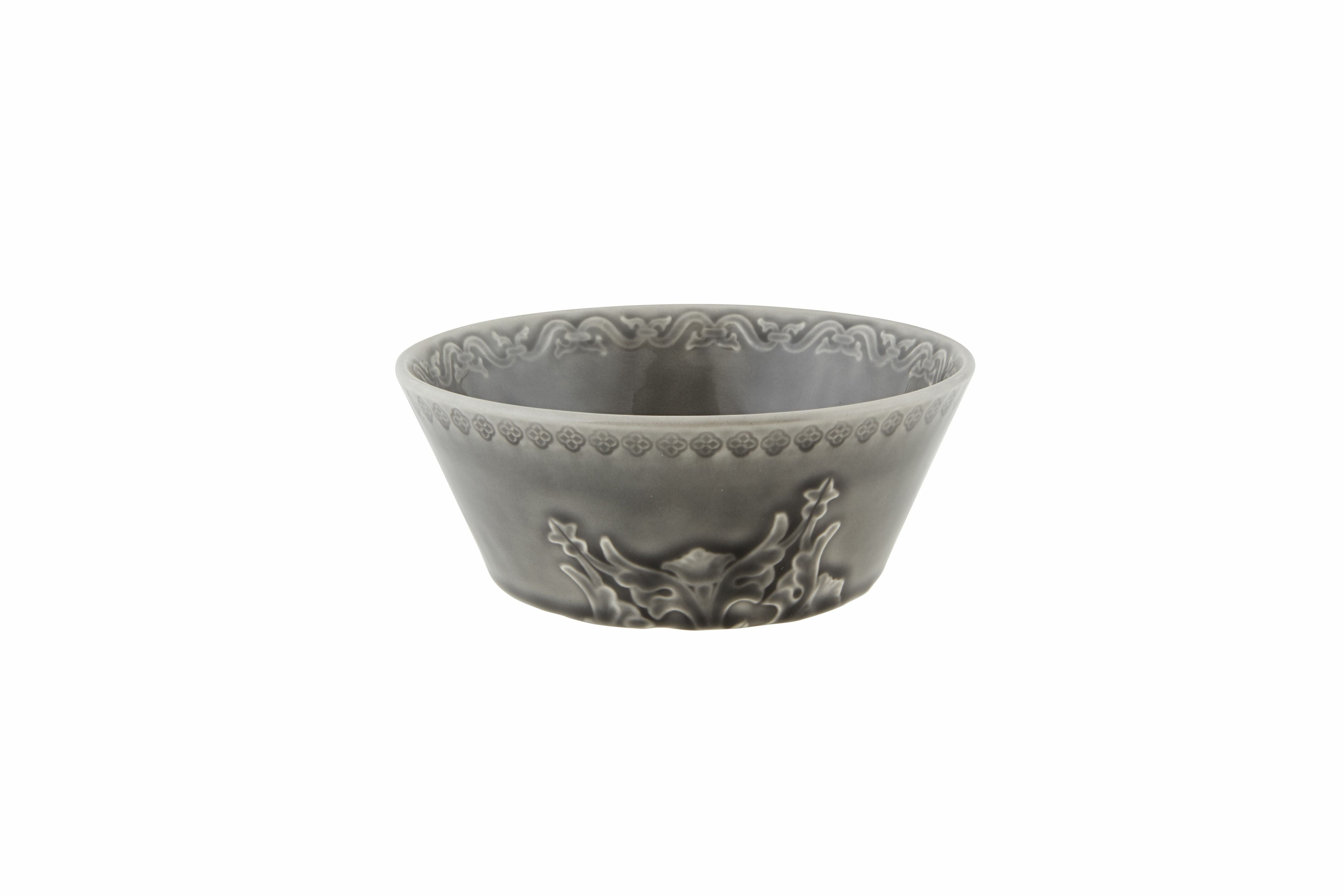  Bordallo Pinheiro Rua Nova Cereal Bowls Set of 4 - Anthracite - Bonton