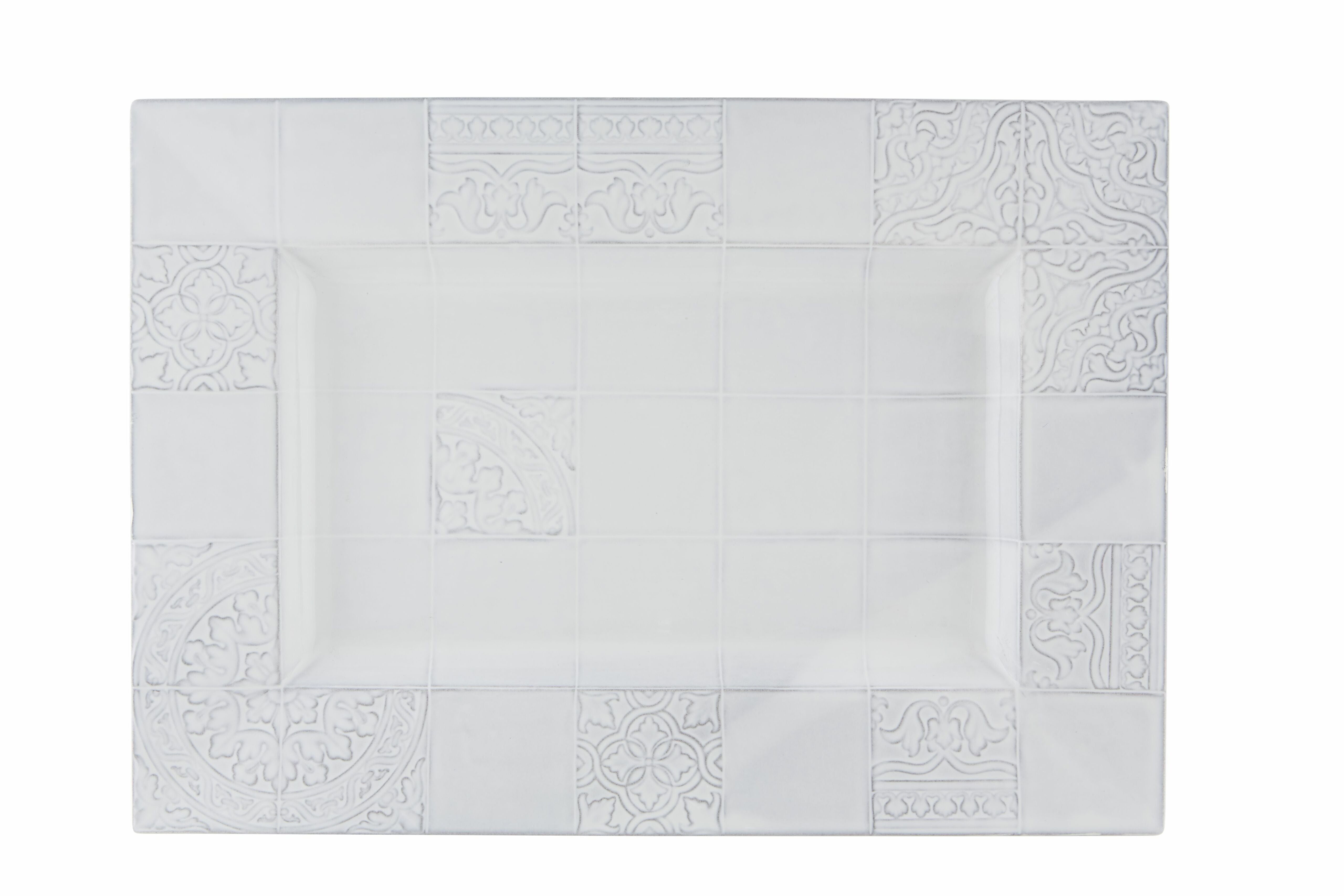  Bordallo Pinheiro Rua Nova Tray - Antique White - Bonton