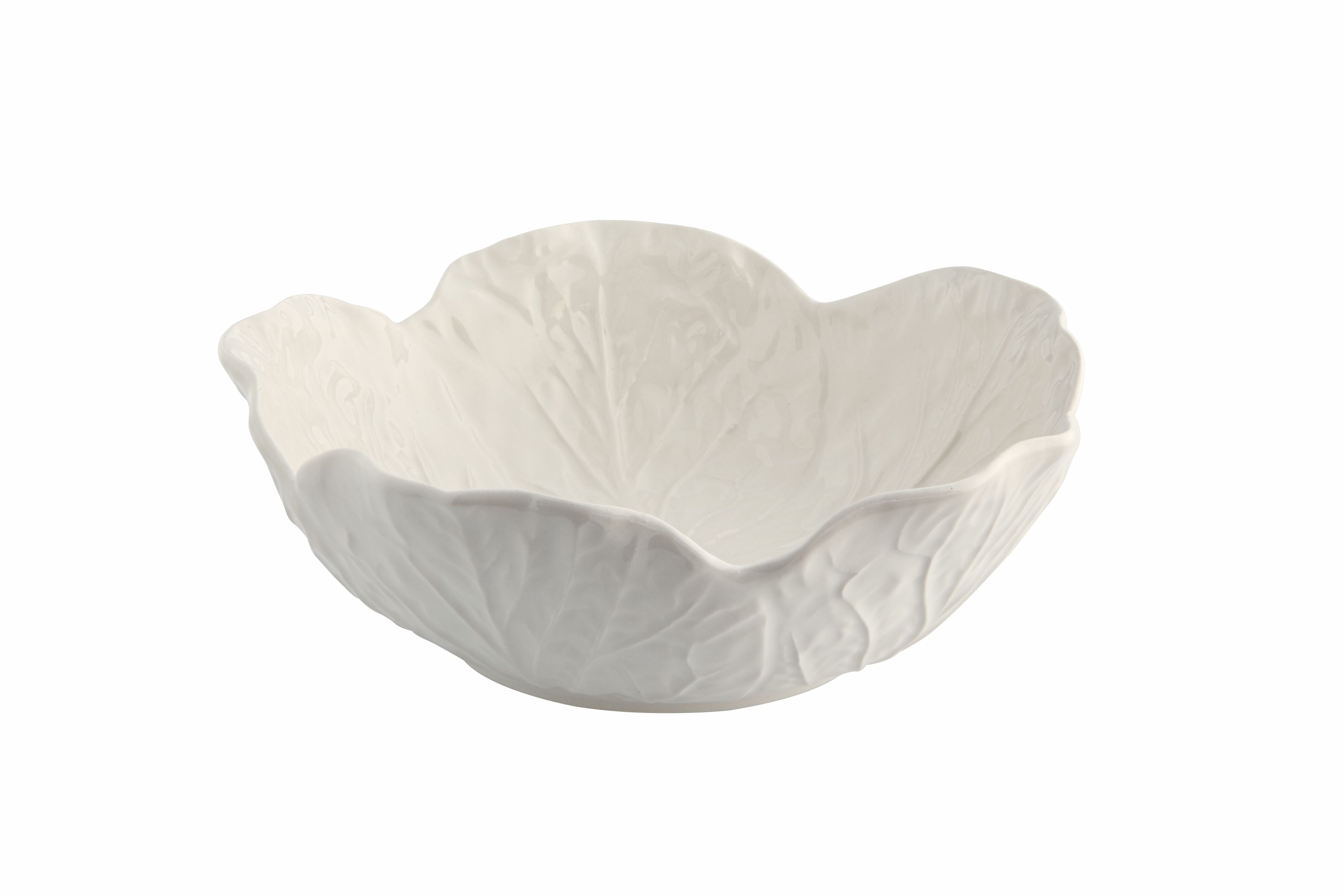  Bordallo Pinheiro Cabbage Cereal Bowls Set of 4 - Beige - Bonton