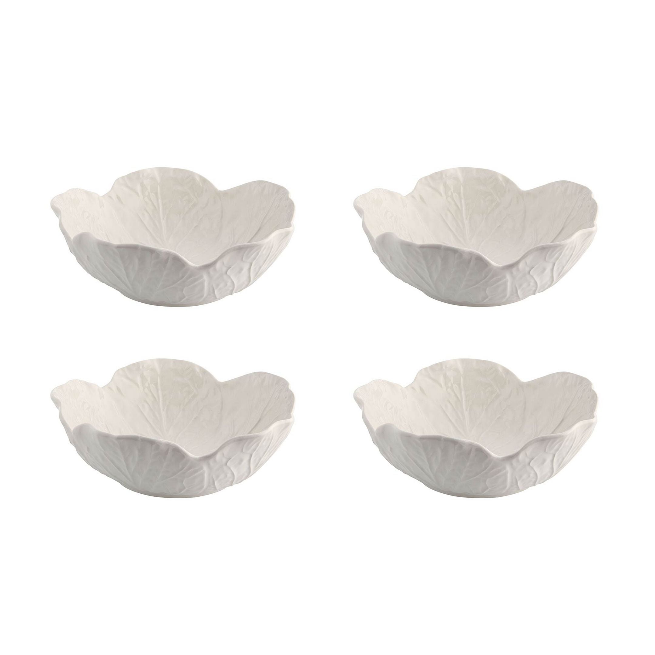  Bordallo Pinheiro Cabbage Cereal Bowls Set of 4 - Beige - Bonton