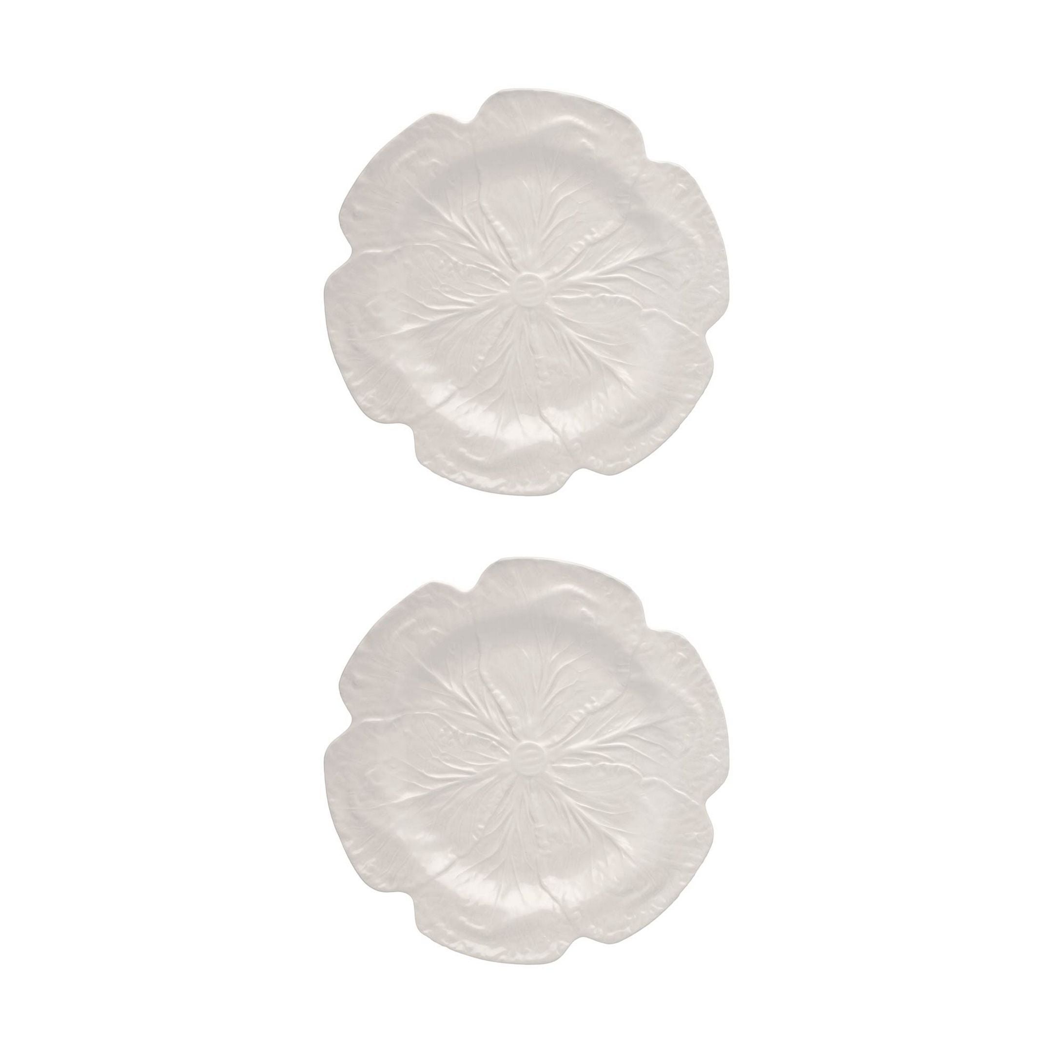  Bordallo Pinheiro Cabbage Charger Plates Set of 2 - Green - Bonton