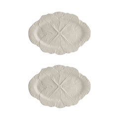 Cabbage Oval Platters Set of 2